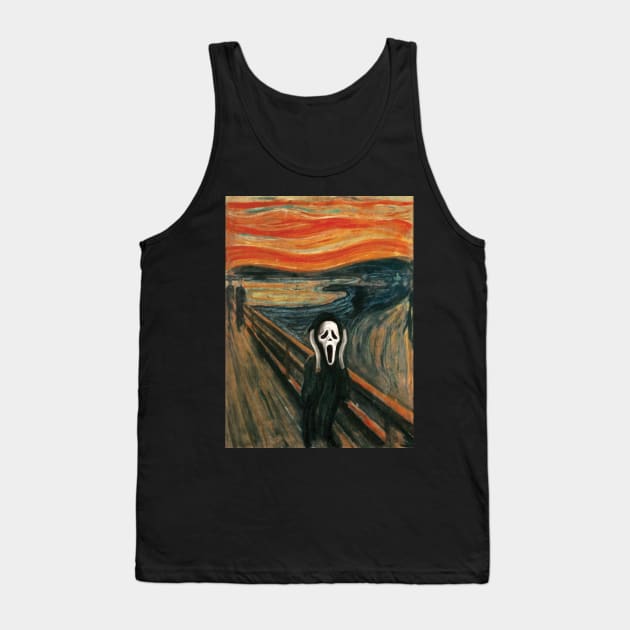 The Scream Parody Tank Top by bovaart